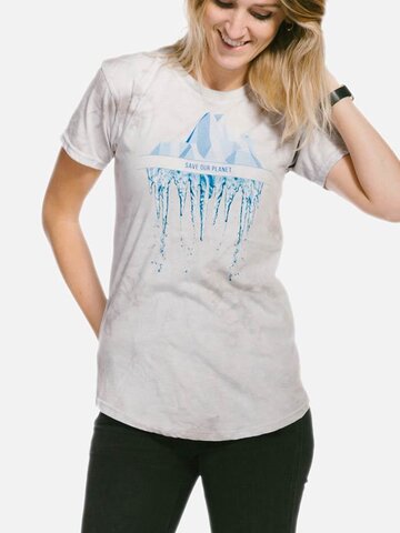 Hledáte originální a neobvyklý dárek? Obdarovaného zaručeně překvapí Dámské Tri-Blend tričko Zachraňme planetu