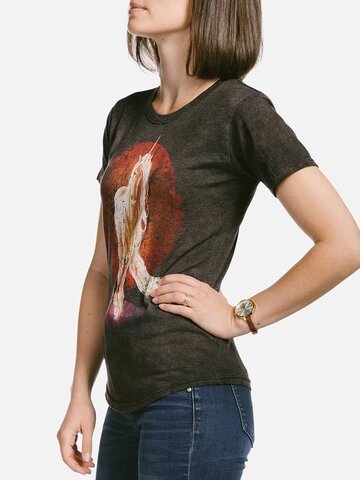 Potešte sa týmto kúskom Dedoles Damska koszulka tri-blend Ognisty jednorożec