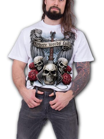 Výnimočný darček od Dedoles Biele tričko Music speaks