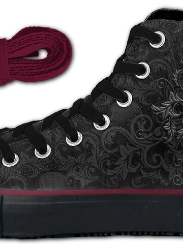 Pre dokonalý a originálny outfit Pánske čierne tenisky Temný ornament