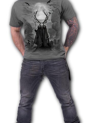 pro dokonalý a originální outfit Šedé tričko Duše jelena