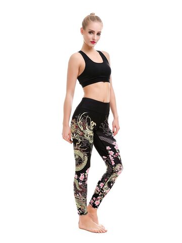 Hľadáte originálny a nezvyčajný darček? Obdarovaného zaručene prekvapí Дамски спортен еластичен клин Безстрашно цвете