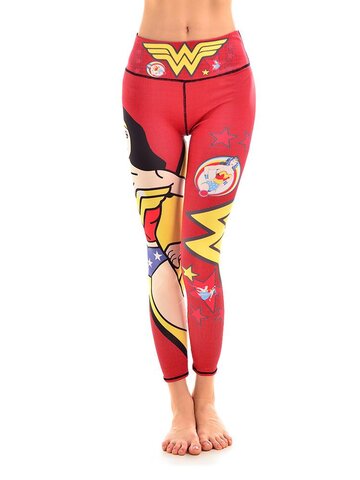 Hľadáte originálny a nezvyčajný darček? Obdarovaného zaručene prekvapí Дамски спортен еластичен клин Wonder Woman