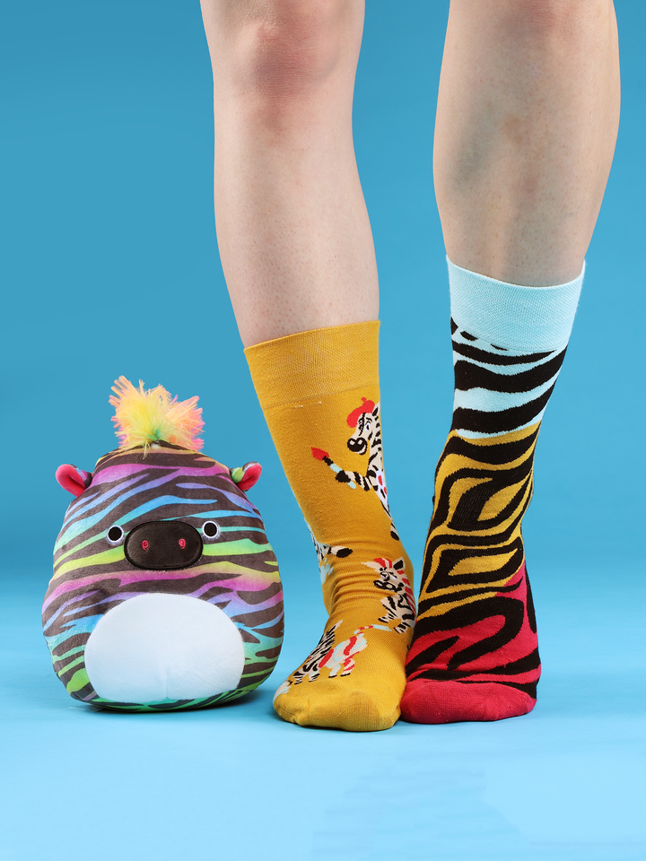 Squishmallows Safiyah the Rainbow Zebra, 20 cm Dedoles