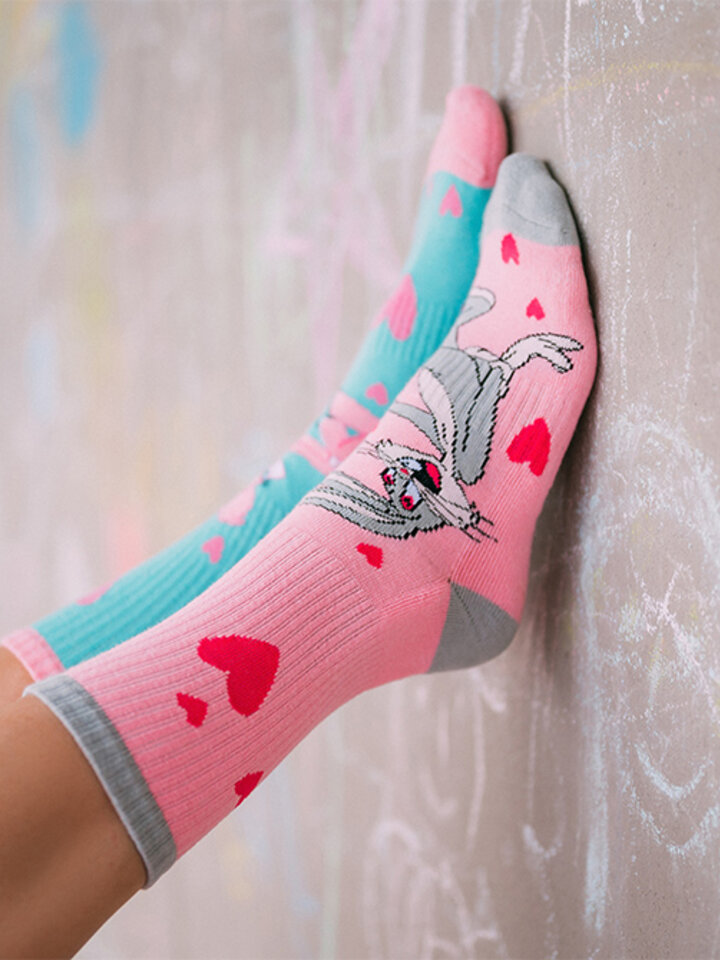 Lot De 4 Chaussettes Femme Looney Tunes, Cheville, Officielles, Coton Doux