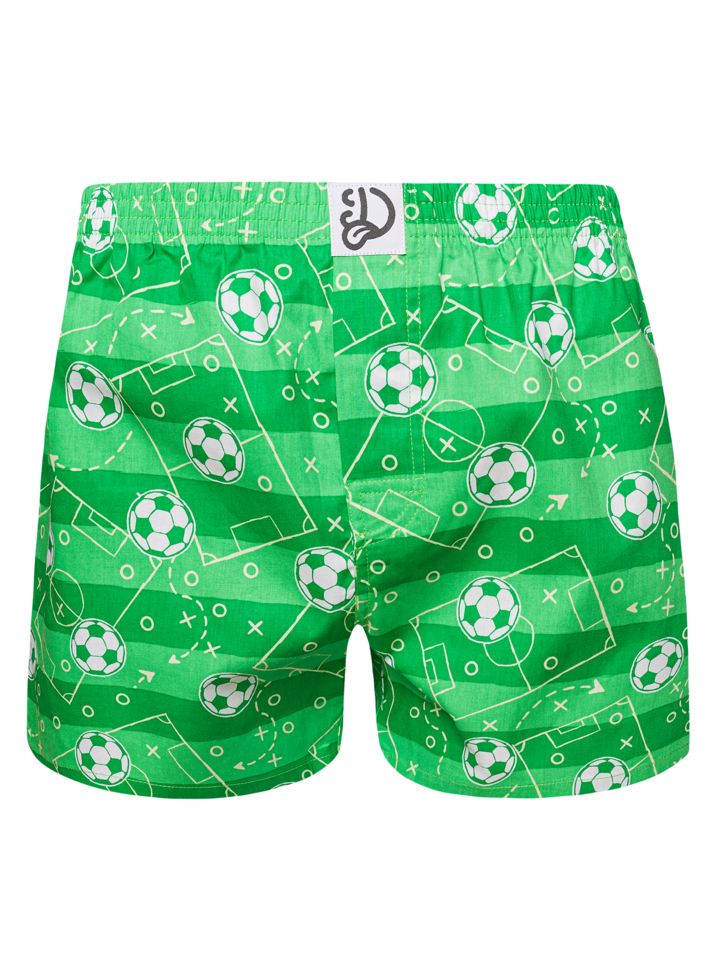 Men's Boxer Shorts Football Pitch Dedoles