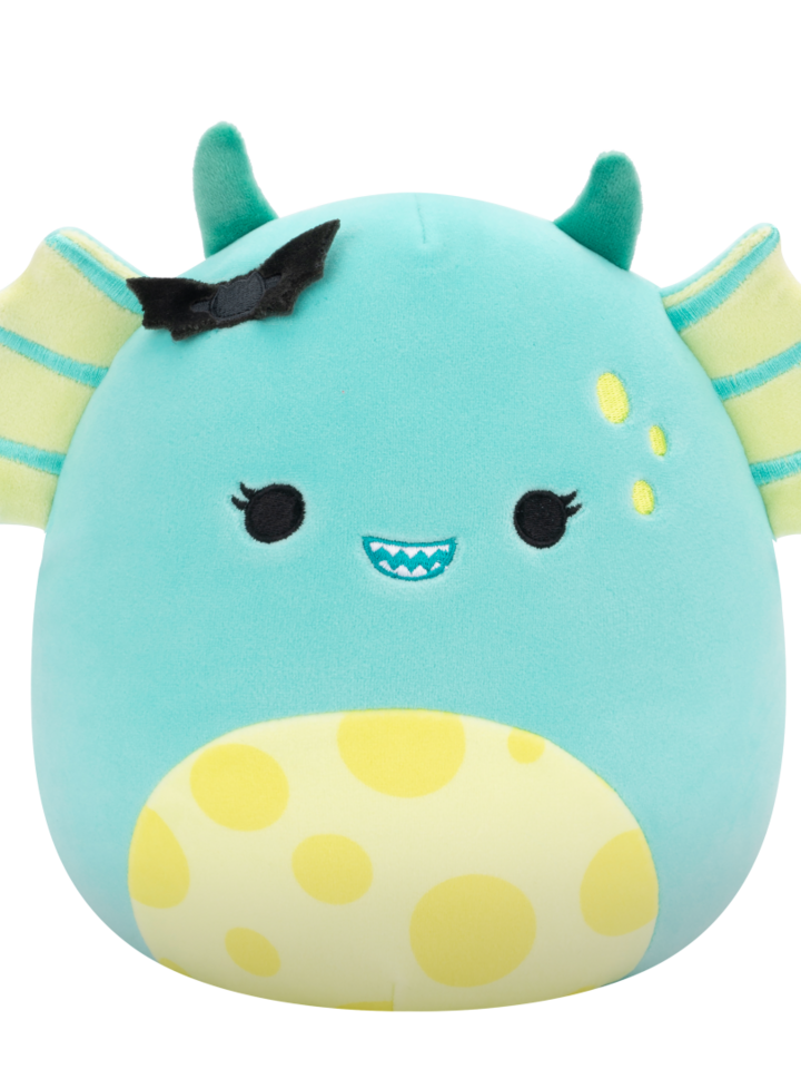 Squishmallows Originale 20cm – Pipistrello Emily Con Pancia E Orecchie Scintillanti, Peluche Morbido Jazwares