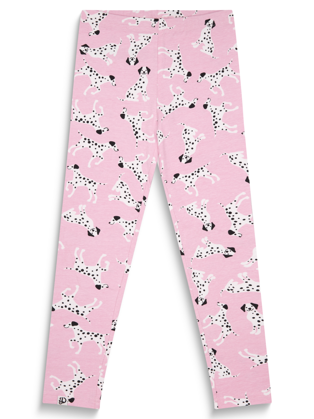 Girls' Organic Cotton Leggings Pink Dalmatians Dedoles