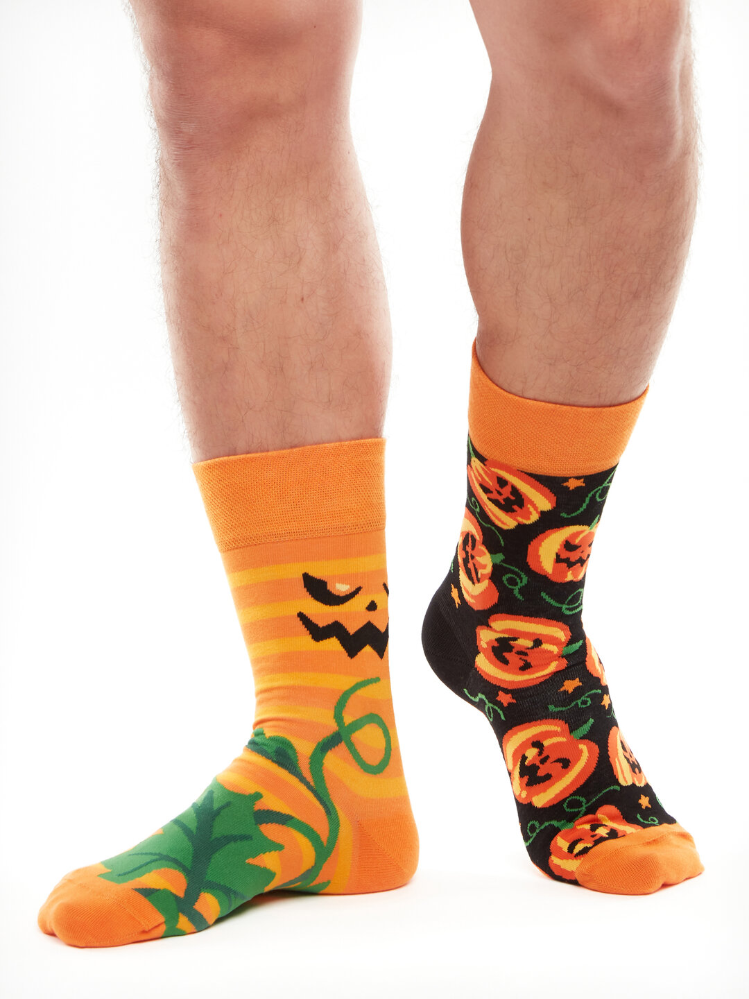 EIH1 Halloween Socken 4-Pack - Lustige Kürbis & Geister Motive Für Damen