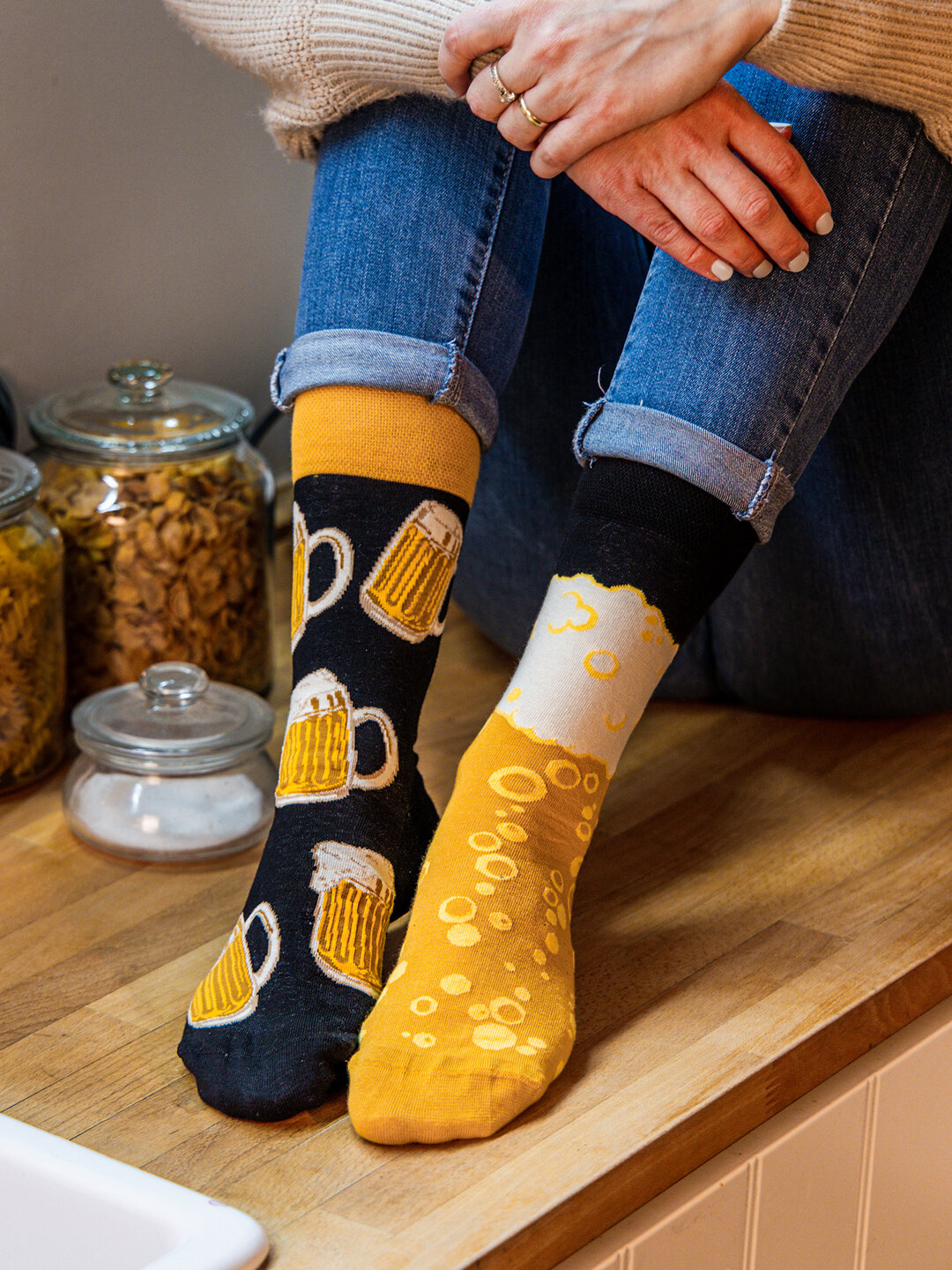 Lustige Socken Bier vom Fass Dedoles