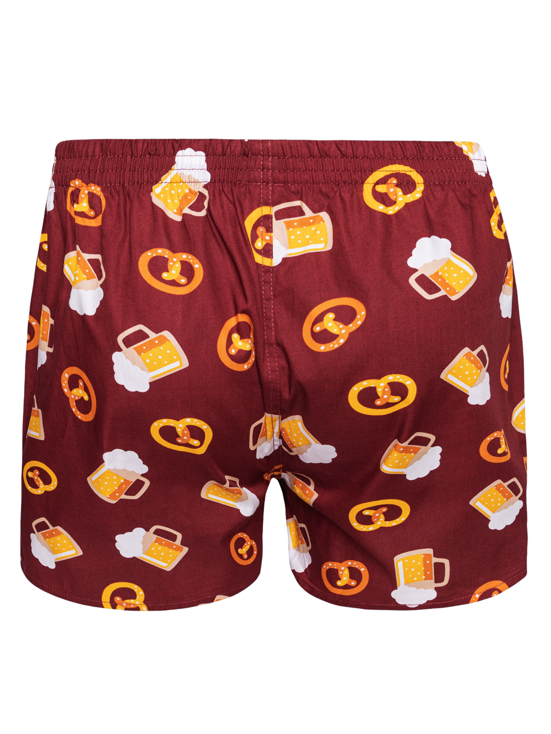 Boxer Uomo Con Stampa Schiuma Di Birra, 95% Poliestere 5% Spandex, Traspiranti, Con Supporto, Cintura Elastica Nera