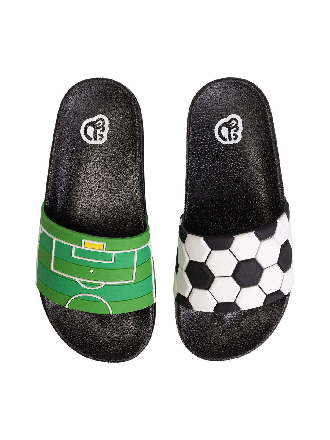 Chanclas infantiles alegres Fútbol Dedoles