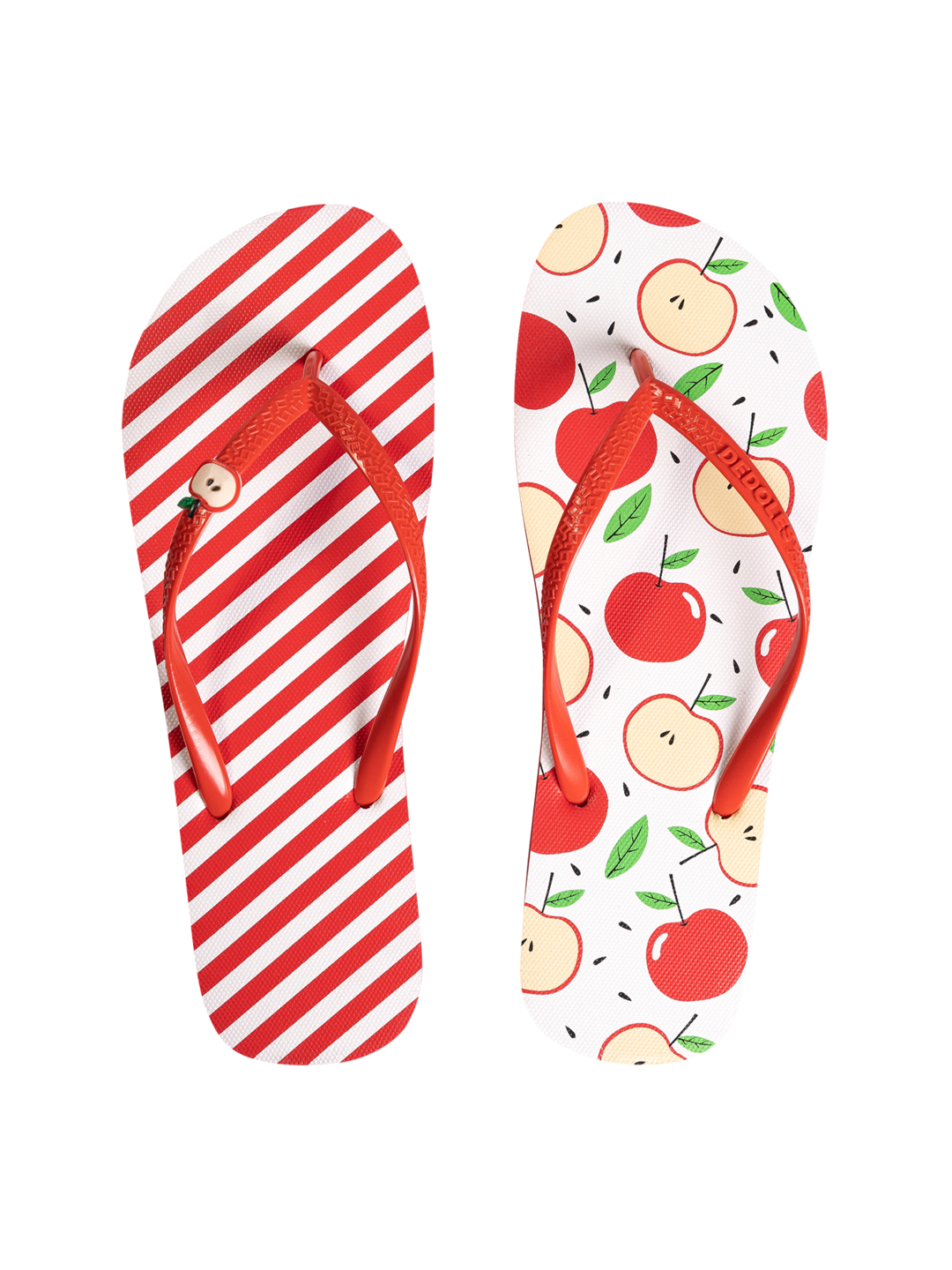 Flip Flops with Decoration Charm Happy Apple | Dedoles