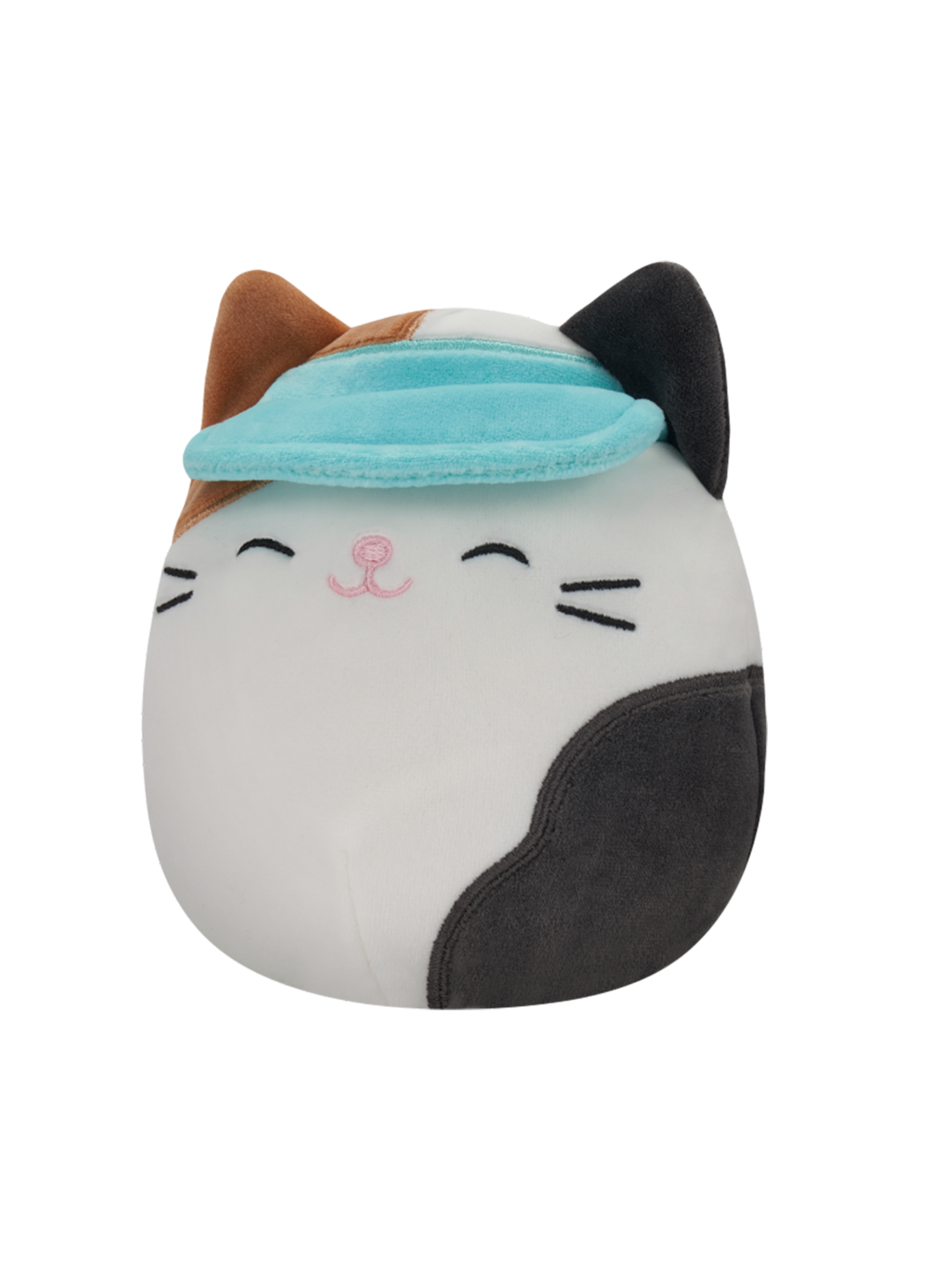 Squishmallows Cam the Calico Cat with Visor, 20 cm Dedoles