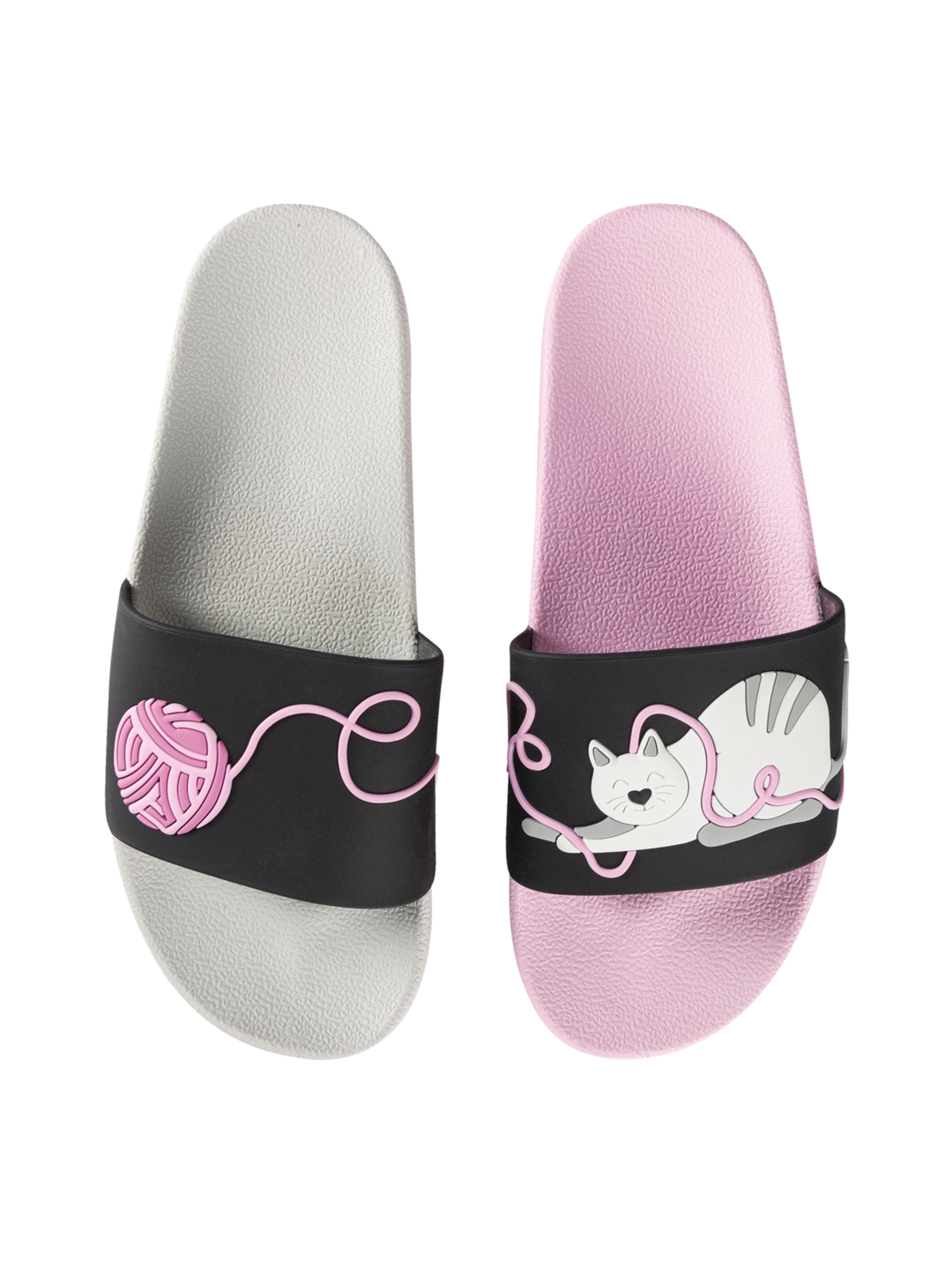 Chanclas alegres Gato y pelota | Dedoles