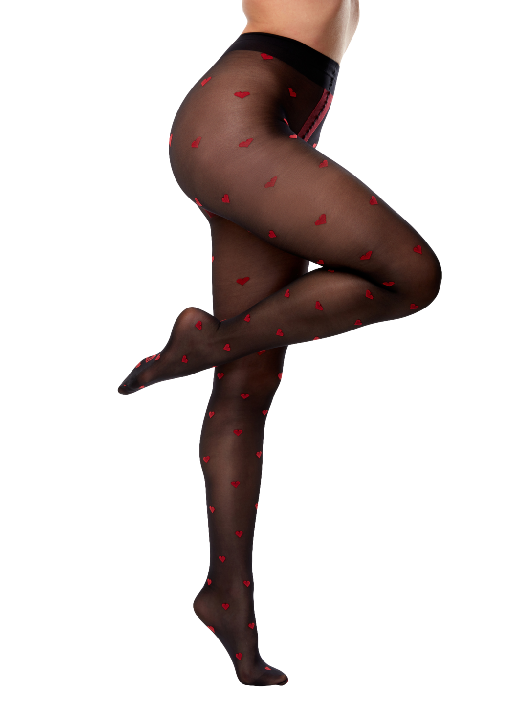Nylon Tights Red Hearts Dedoles