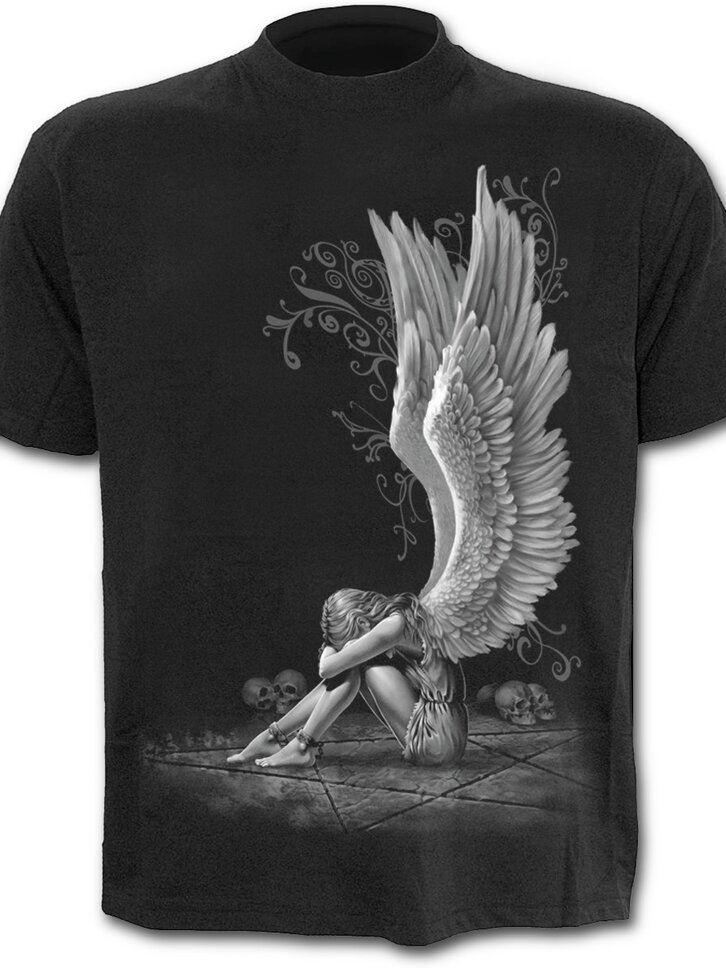 Obrázok produktu Čierne tričko Krídla anjela