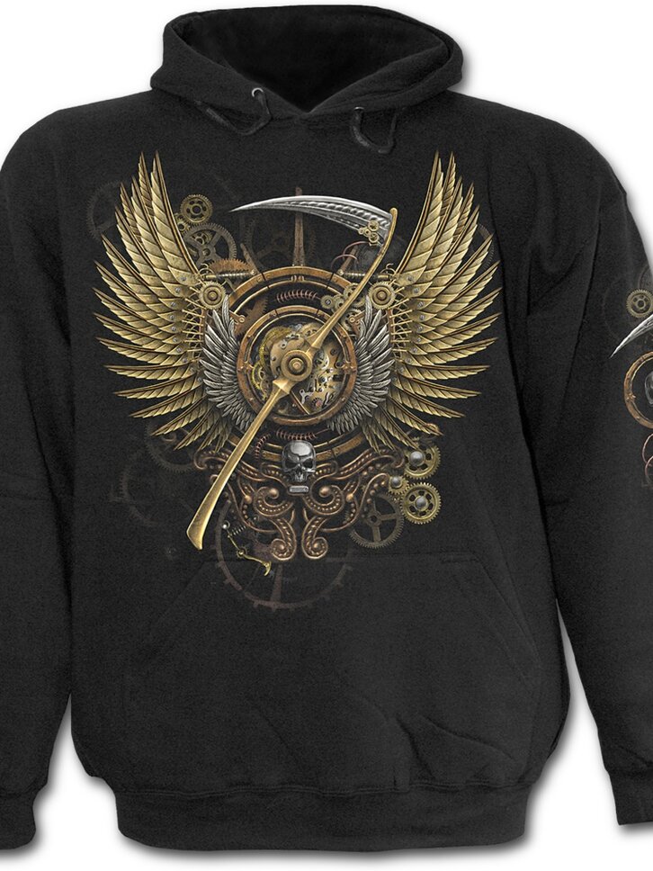 Foto Mikina s kapucí Punk kostlivec