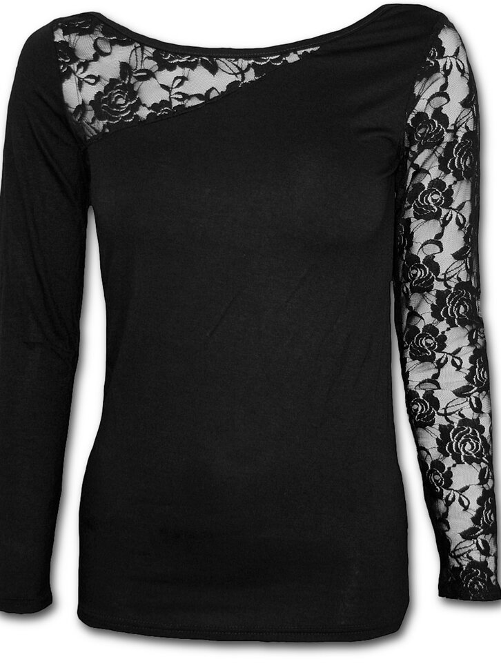 Tip na darček Dámske tričko s čipkovým rukávom