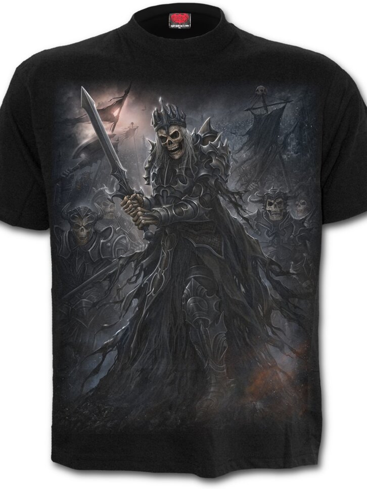 Výpredaj Tričko s krátkym rukávom Kostlivec temný rytier 