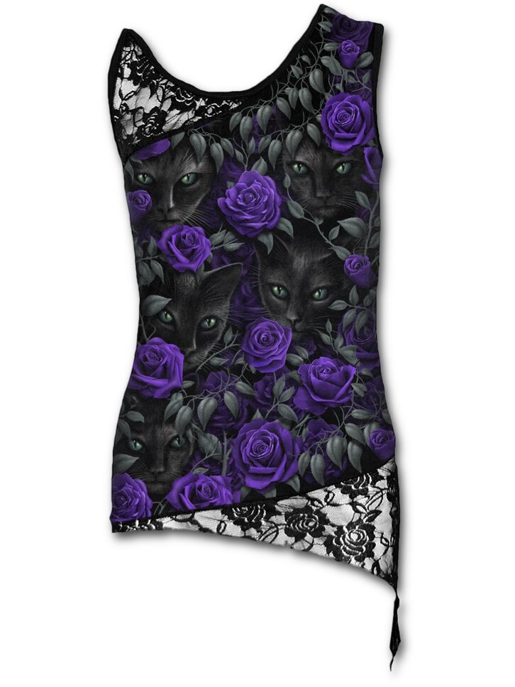 Ajándék tipp Megfigyelők -Női ujjatlan, csipkés felső