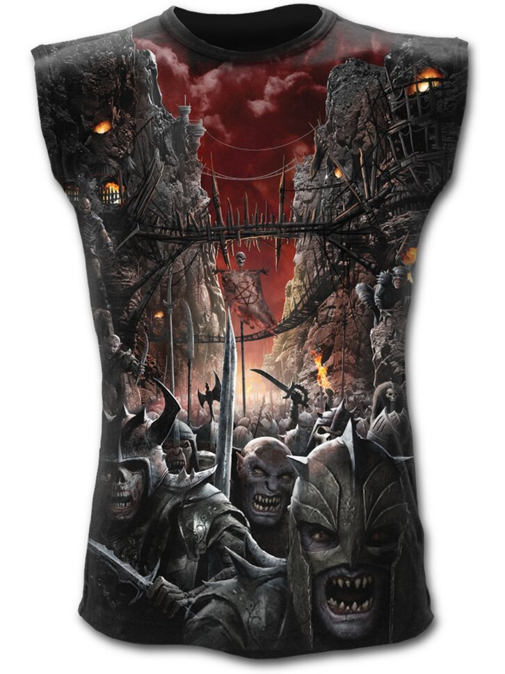 Výnimočný darček od Dedoles Pánske tielko celopotlač s motívom Nebezpečná priepasť