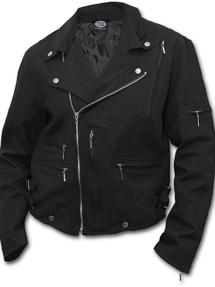 Potěšte se tímto kouskem Dedoles Motorkářská Bunda Denim s motivem Kosti prstů