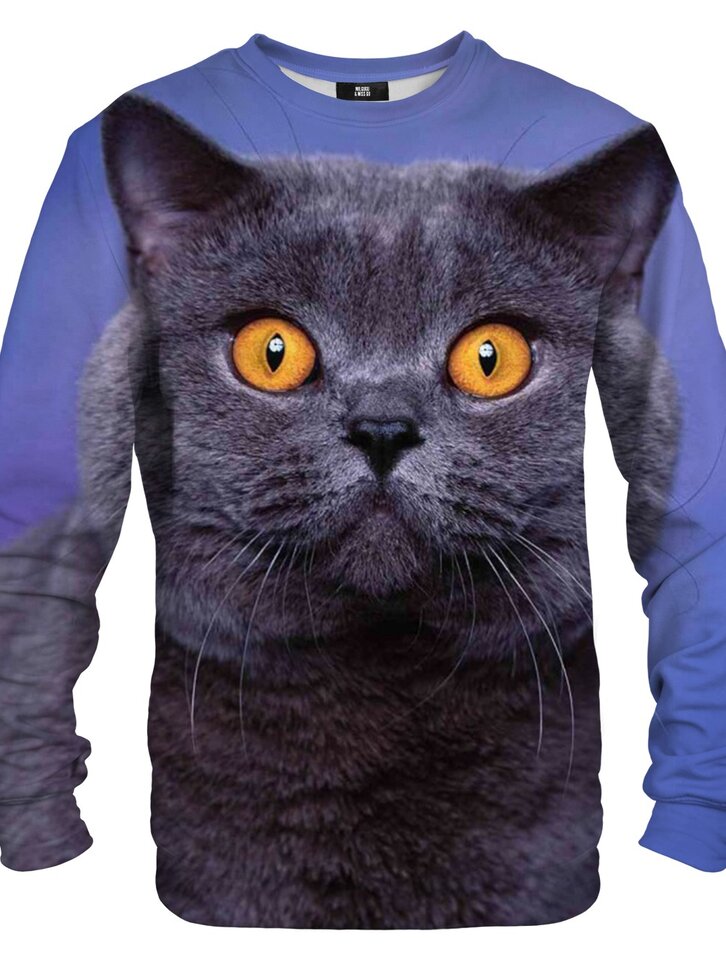 Hľadáte originálny a nezvyčajný darček? Obdarovaného zaručene prekvapí Суичър без качулка Британска късокосместа котка