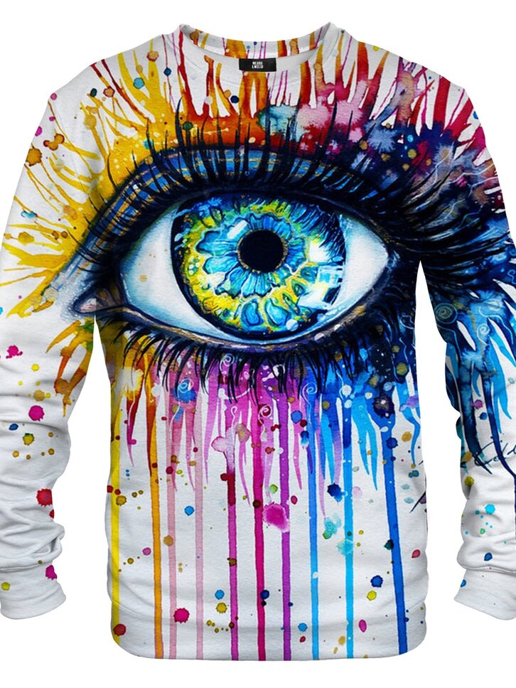 Výpredaj Суичър без качулка Цветове в окото