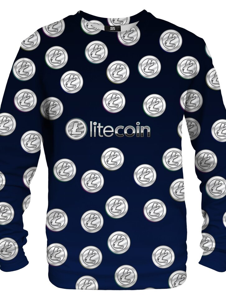 Lifestyle foto Mikina bez kapucne Litecoin