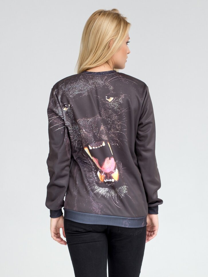 Potešte sa týmto kúskom Dedoles Mikina bez kapucne Rozzúrený panter