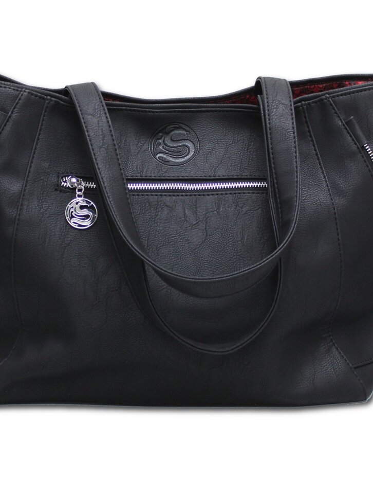 Zľava Čierna taška na rameno Biele kvety