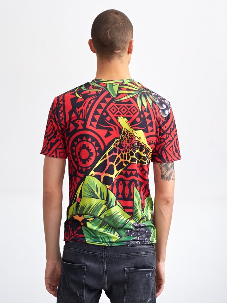 Tip na darček Tričko s krátkym rukávom Červená žirafa