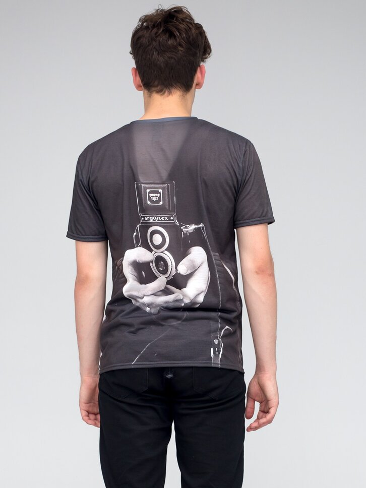 Pre dokonalý a originálny outfit Tričko s krátkym rukávom Retro kamera