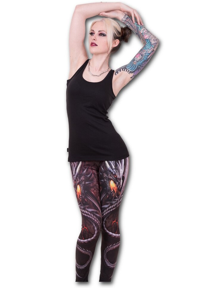 Výjimečný dárek od Dedoles Černé dámské gotické tílko