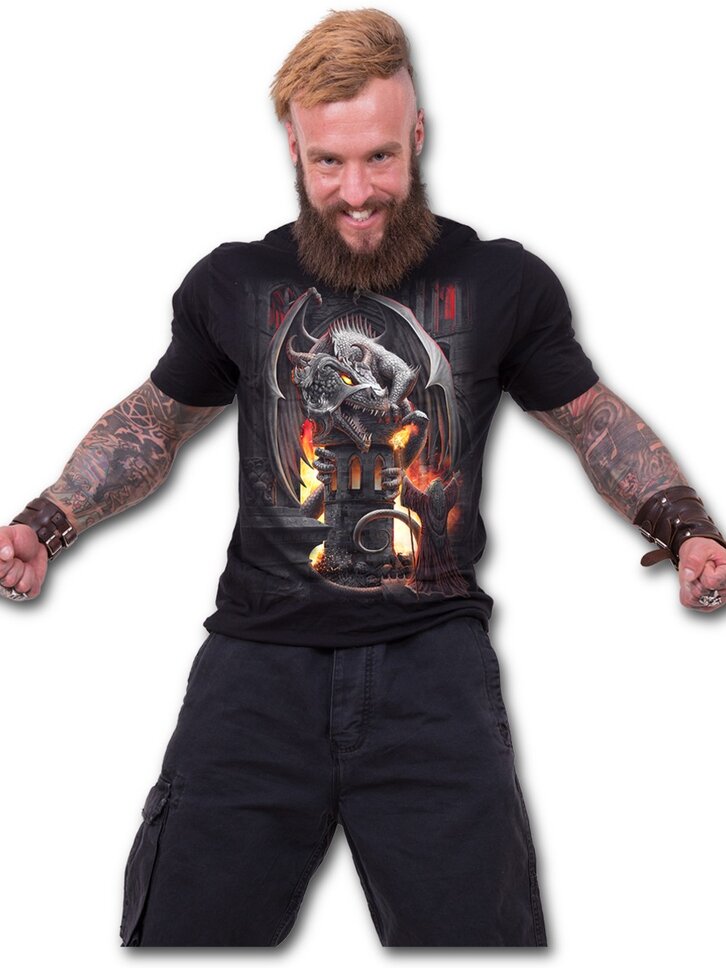 Lifestyle foto Tričko s krátkym rukávom Drak strážca pevnosti