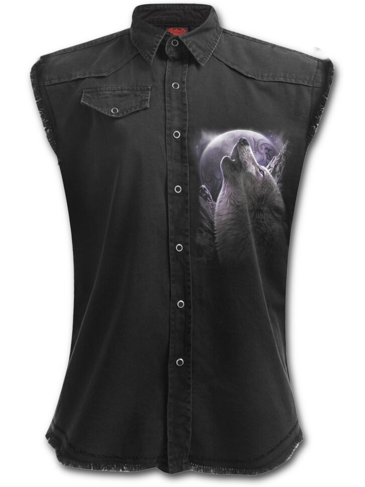 Výpredaj Dámska košeľa bez rukávov Vlčia duša
