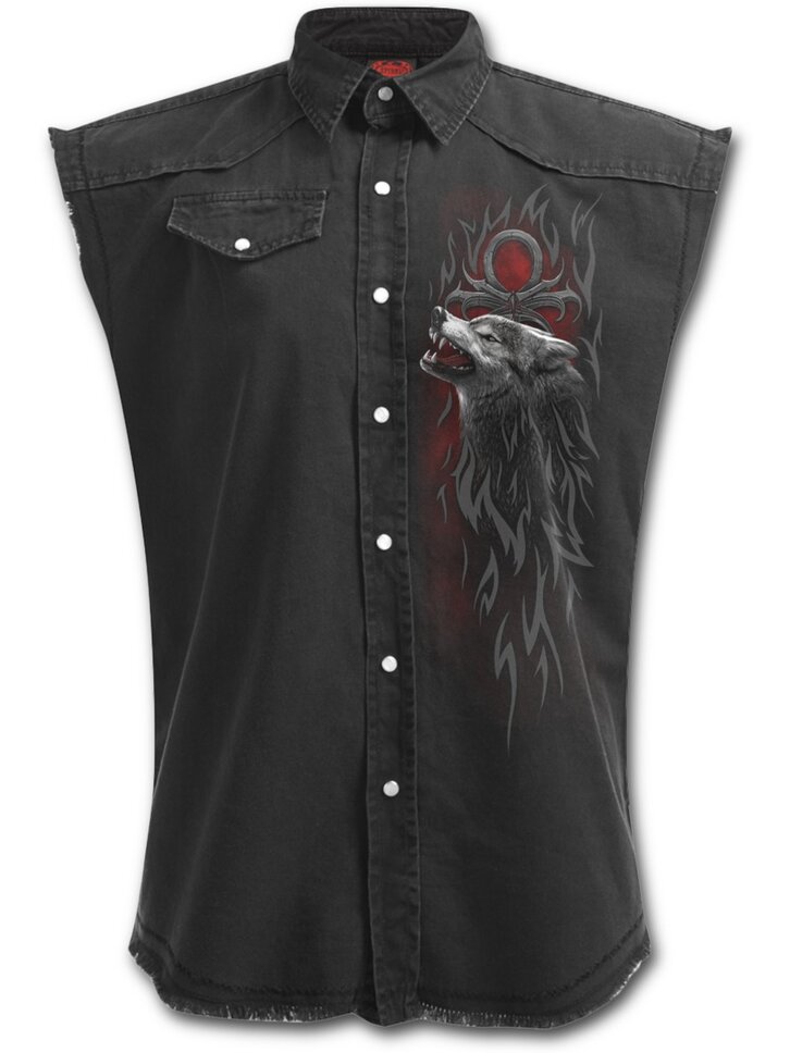 Pre dokonalý a originálny outfit Košeľa bez rukávov Zúrivý vlk