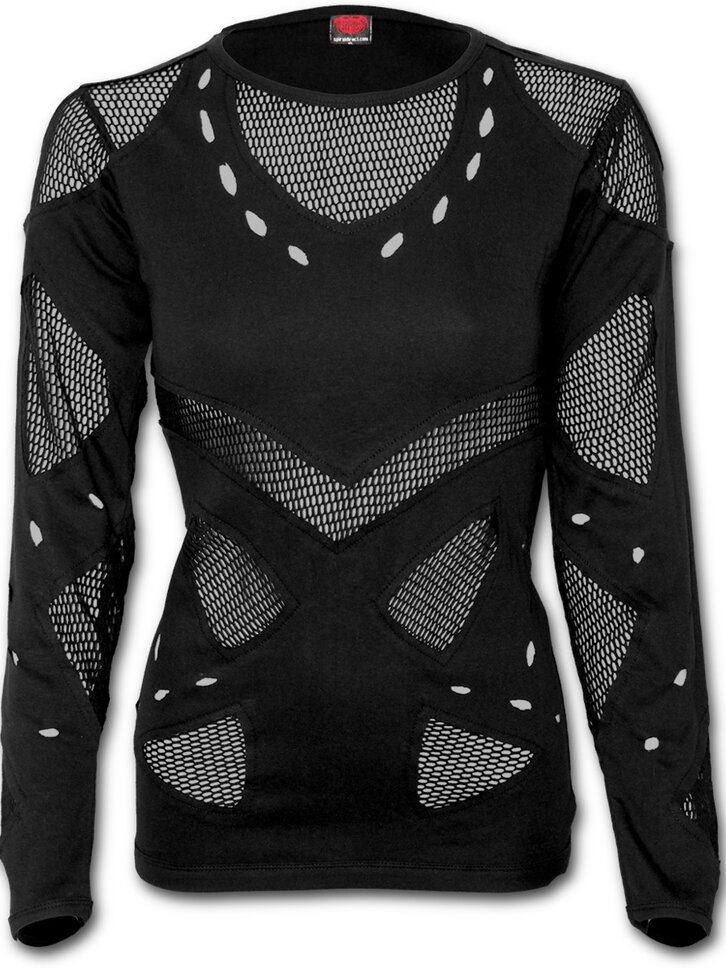 Szerezzen magának örömet ezzel a Dedoles darabbal Hálós női póló Fekete Hálós női felső Fekete