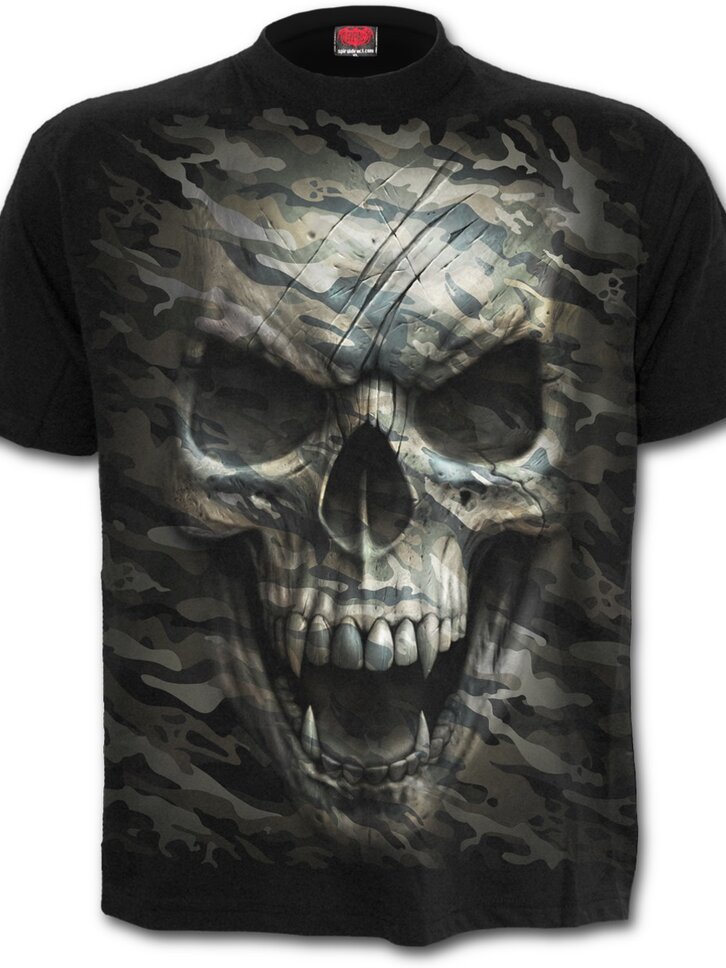 Pre dokonalý a originálny outfit Tričko s motívom Upíria lebka