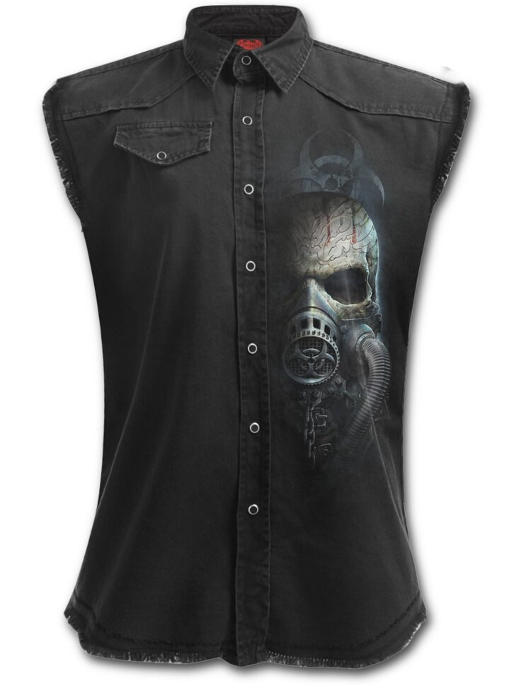 Pre dokonalý a originálny outfit Košeľa bez rukávov s motívom Lebka s maskou