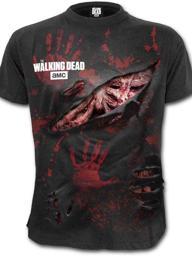 Tričko plus size s motívom Walking Dead Zombie - All Infected | Dedoles