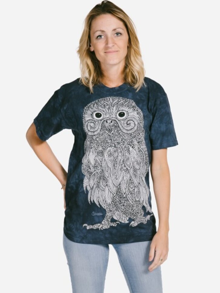 Výpredaj Mandala vyfarbovacie tričko Pán sova