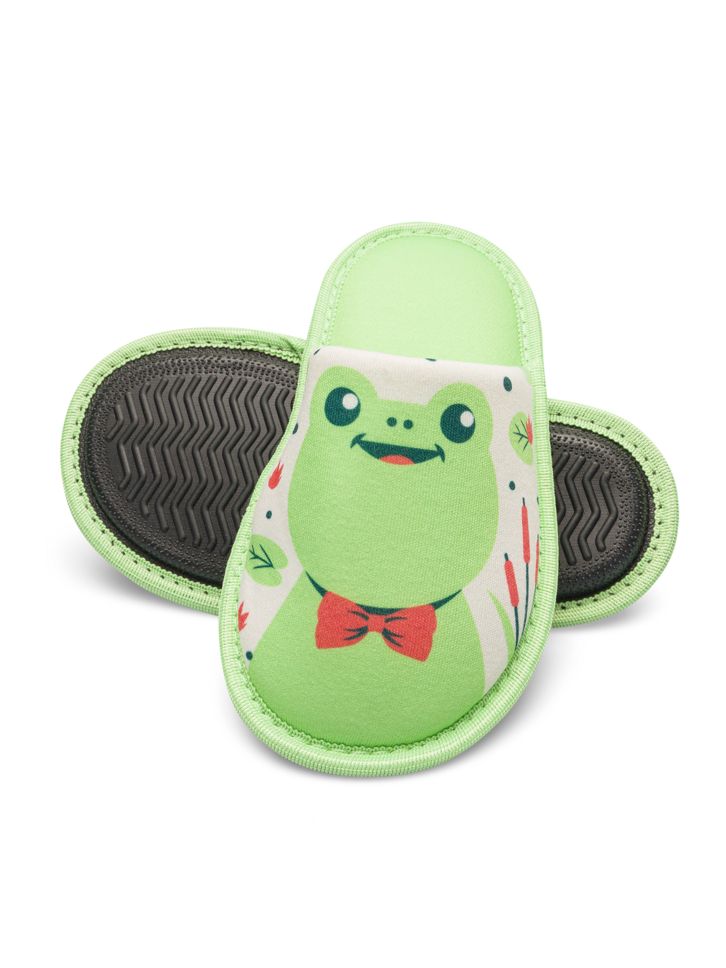 Výnimočný darček od Dedoles Весели детски пантофи Малка жабка