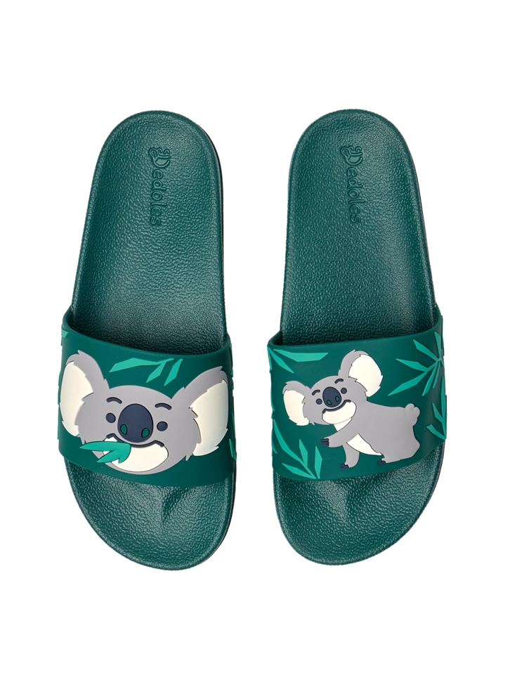 Pre dokonalý a originálny outfit Wesołe klapki dziecięce Koala i liście