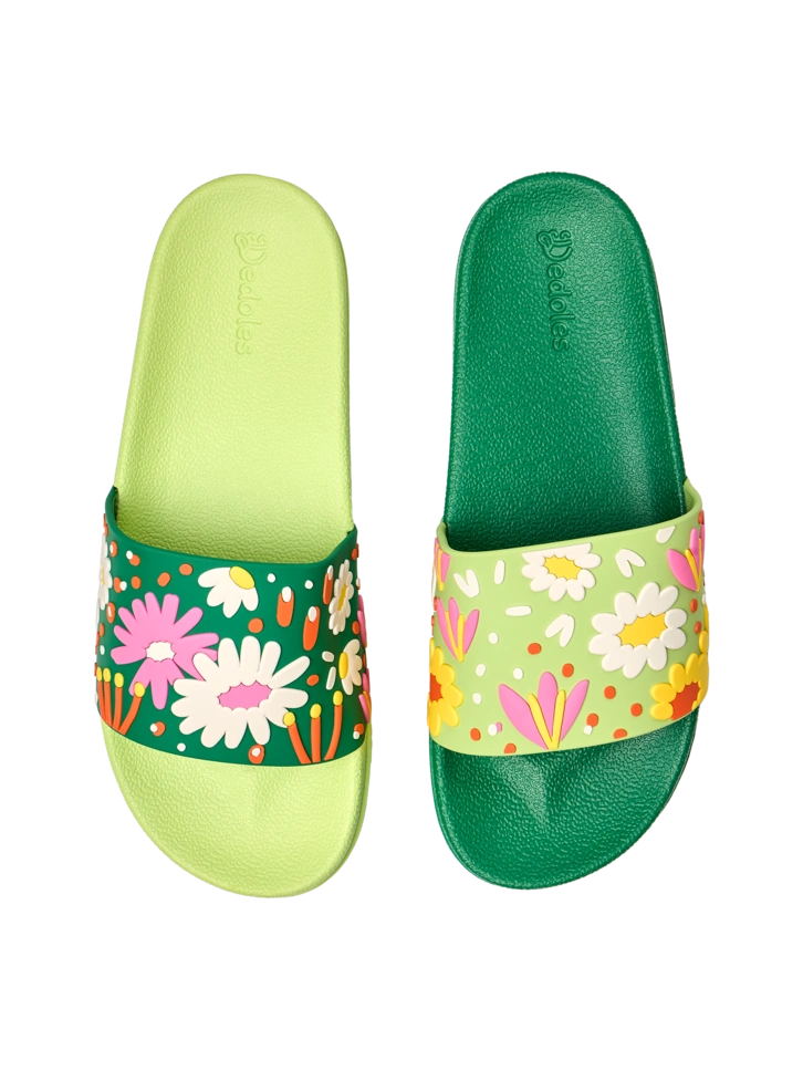 Zľava Veselé detské šľapky Kvetinová záhrada