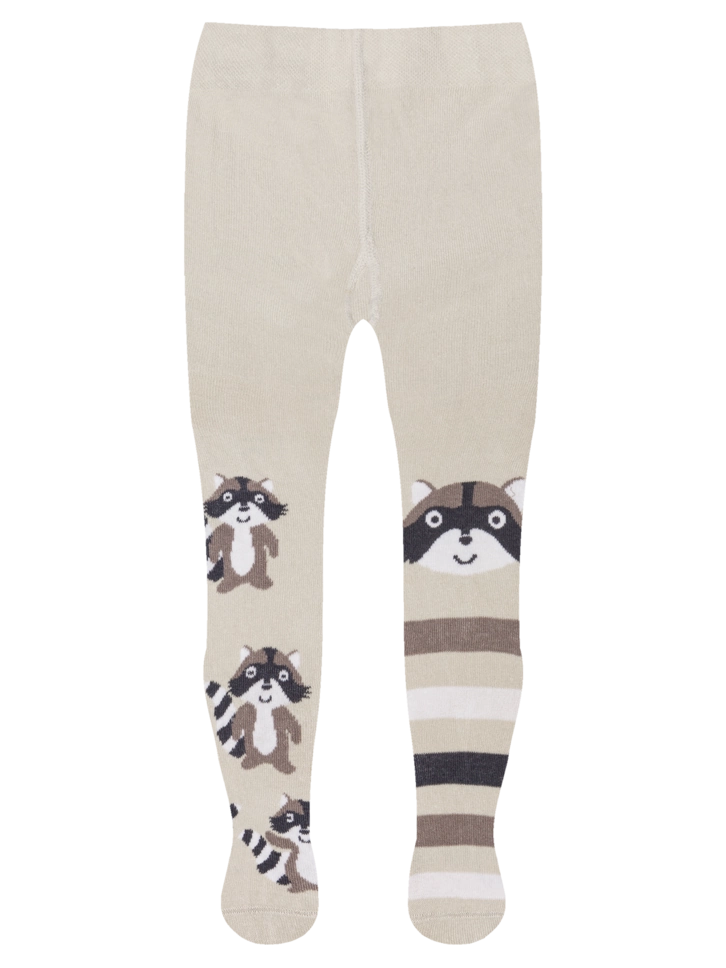 Zľava Živahne otroške hlačne nogavice Veseli rakun