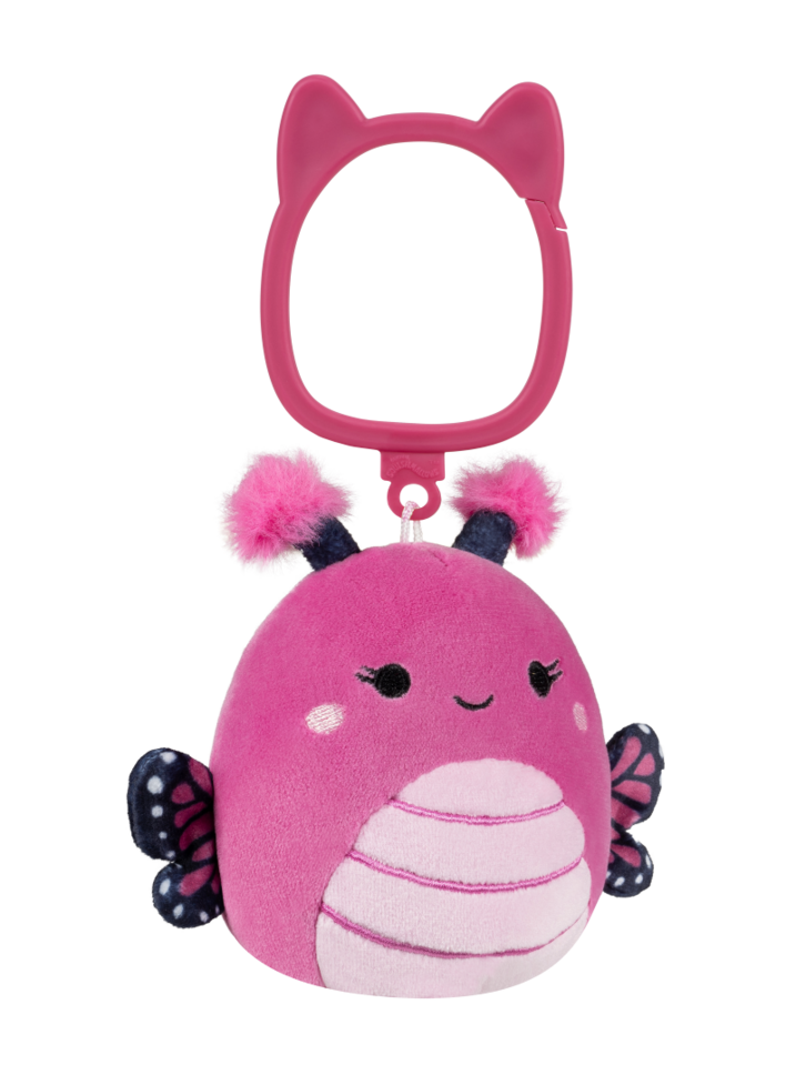 Výpredaj Portachiavi Squishmallows Marcelina la farfalla monarca rosa lampone, 9 cm