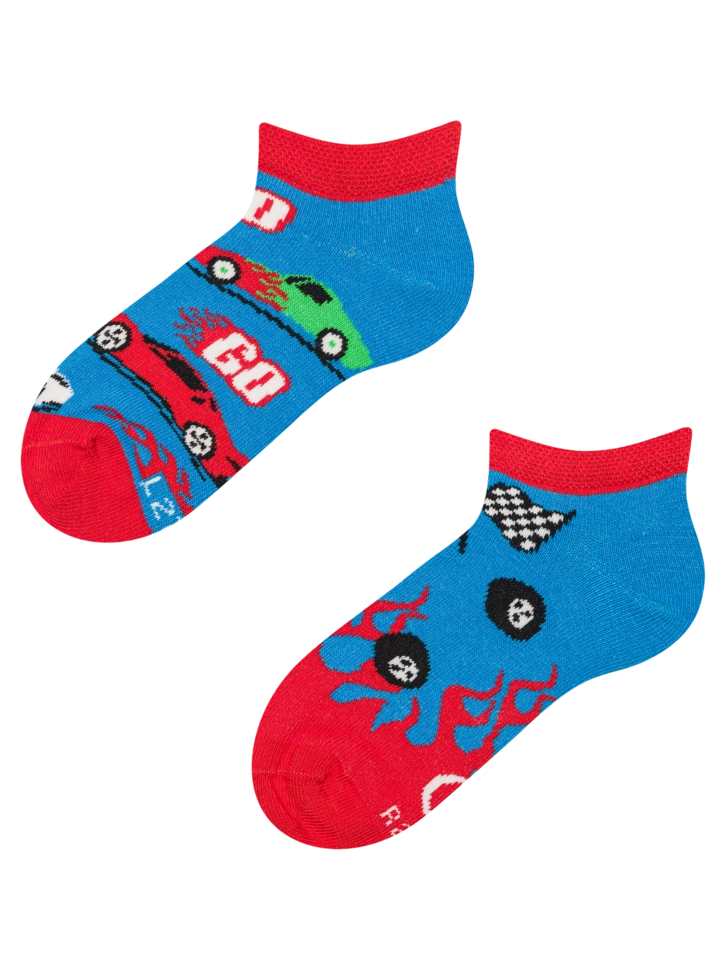 Výpredaj Veselé detské členkové ponožky Rýchle autá