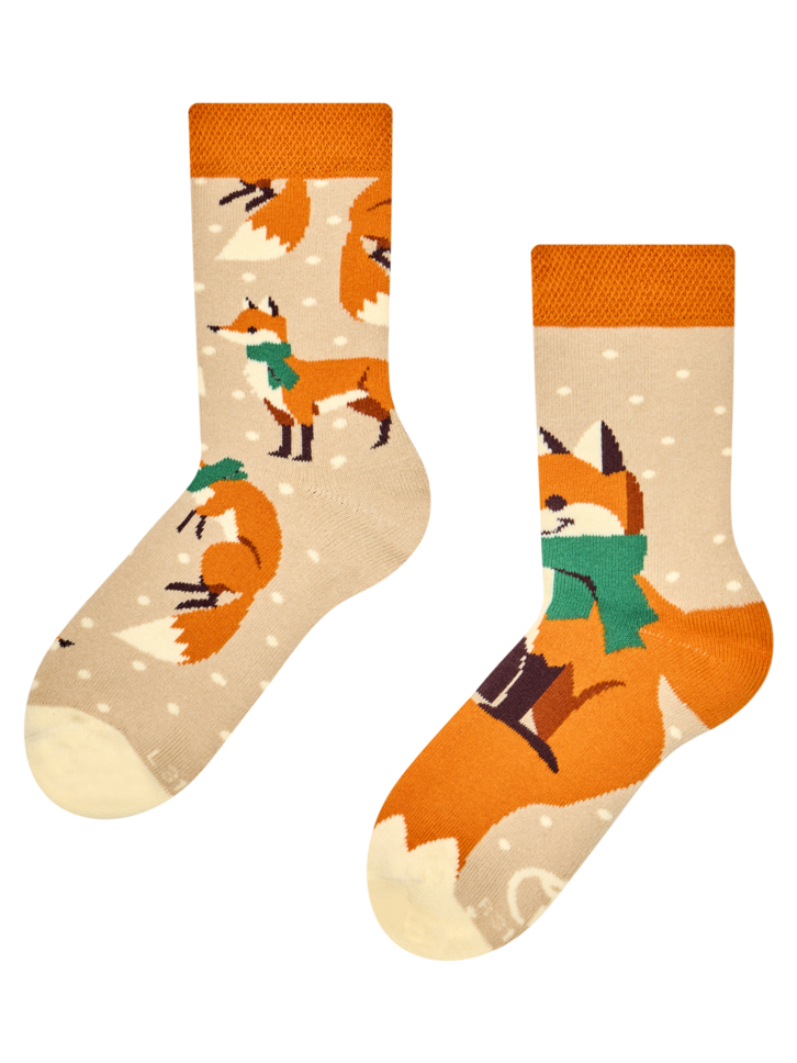 Pre dokonalý a originálny outfit Детски топли чорапи Лисица с шал